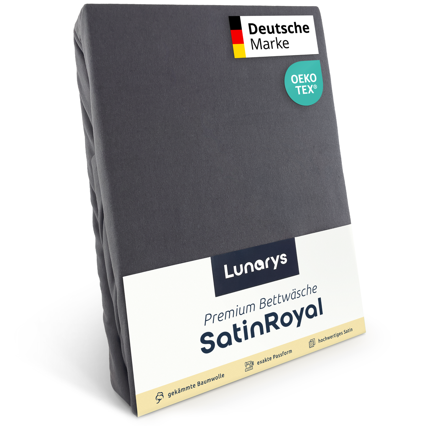 SatinRoyal Premium Bettwäsche Anthrazit