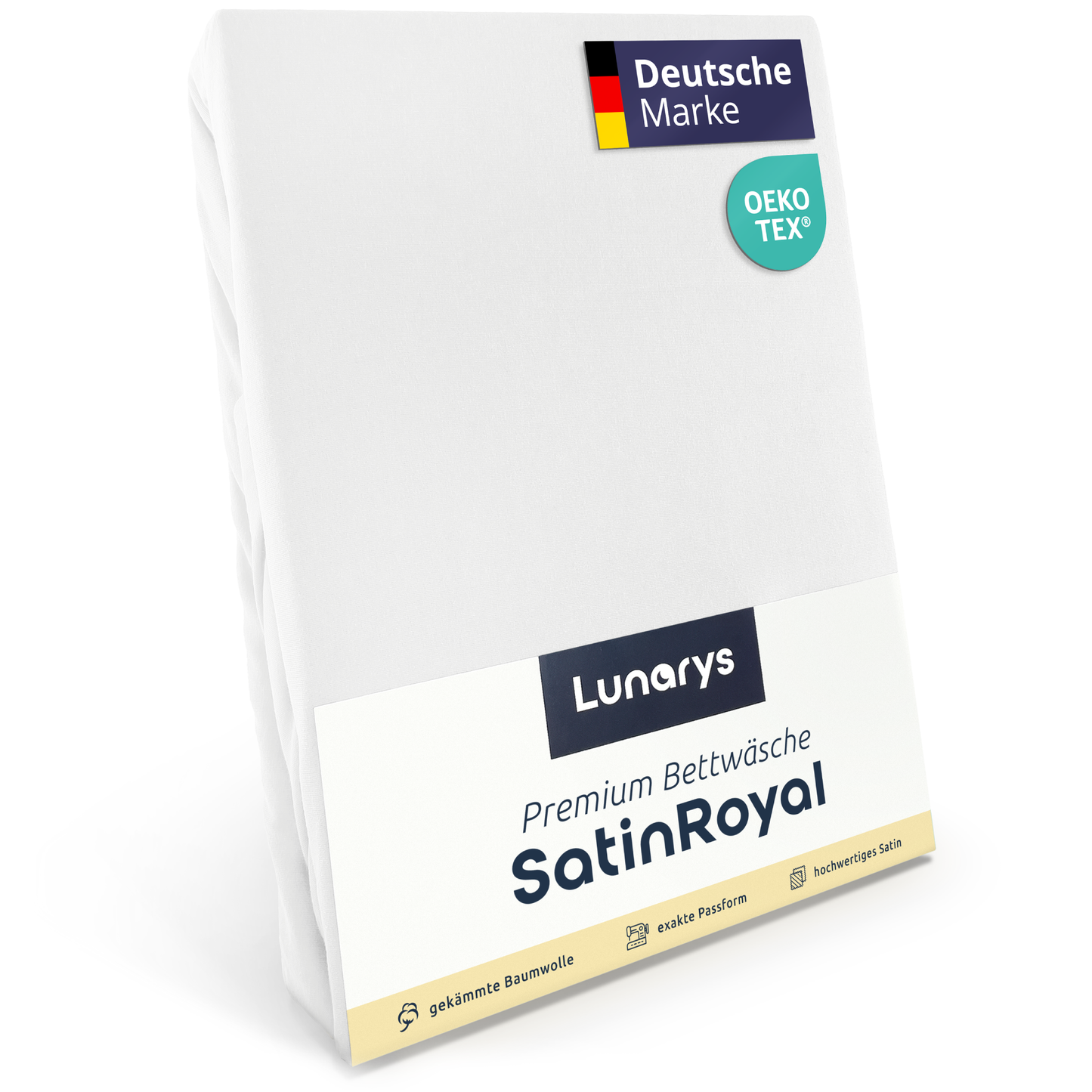 SatinRoyal Premium Bettwäsche Weiß