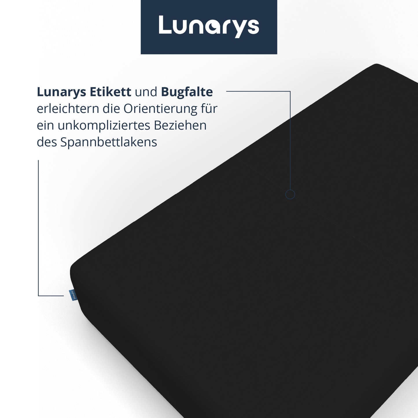 SleepRoyal Premium Spannbettlaken Schwarz