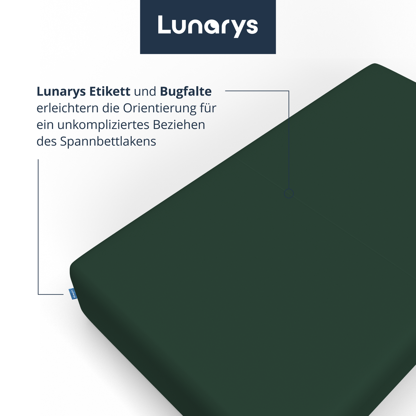 SleepRoyal Premium Spannbettlaken Dunkelgrün