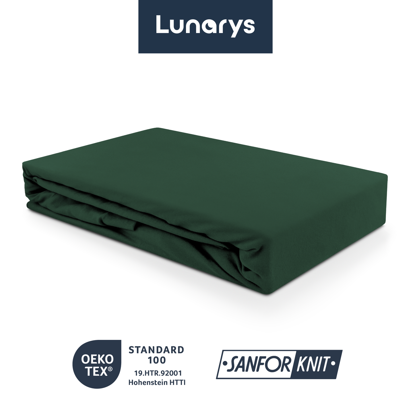 SleepRoyal Premium Spannbettlaken Dunkelgrün