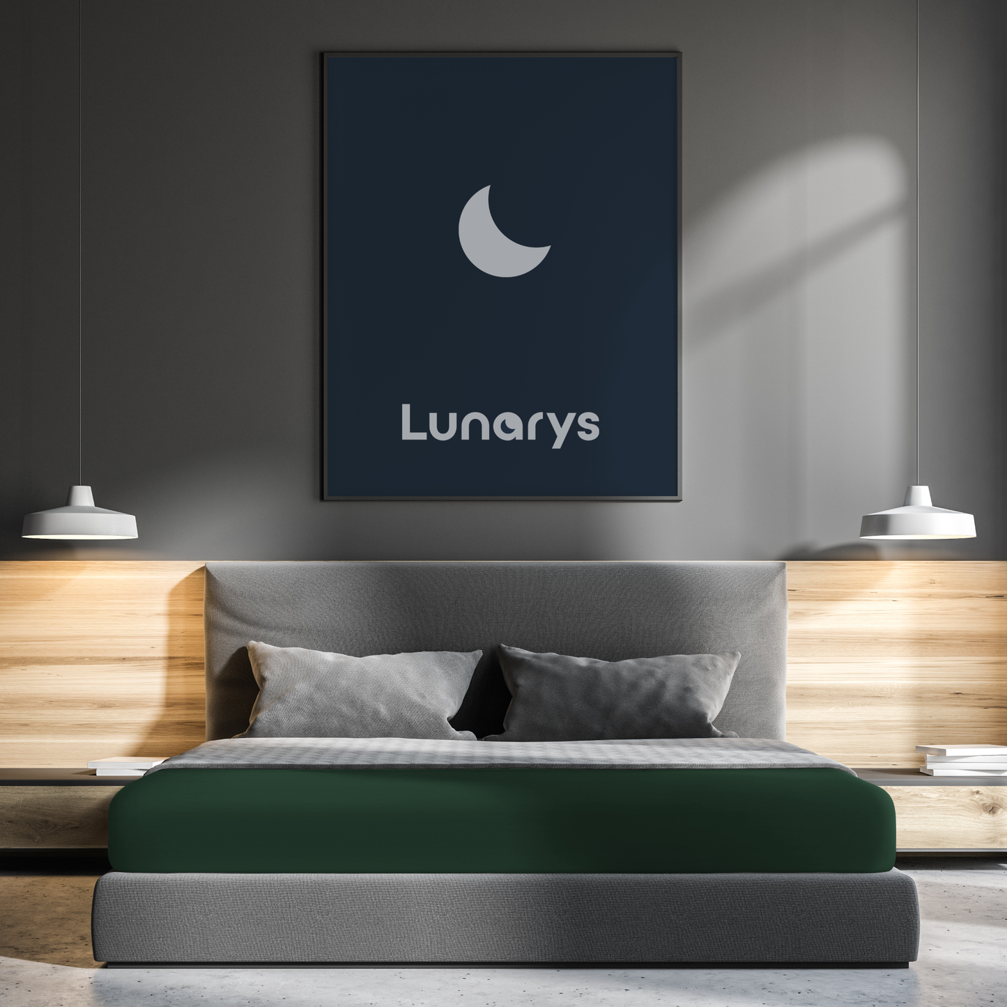 SleepRoyal Premium Spannbettlaken Dunkelgrün