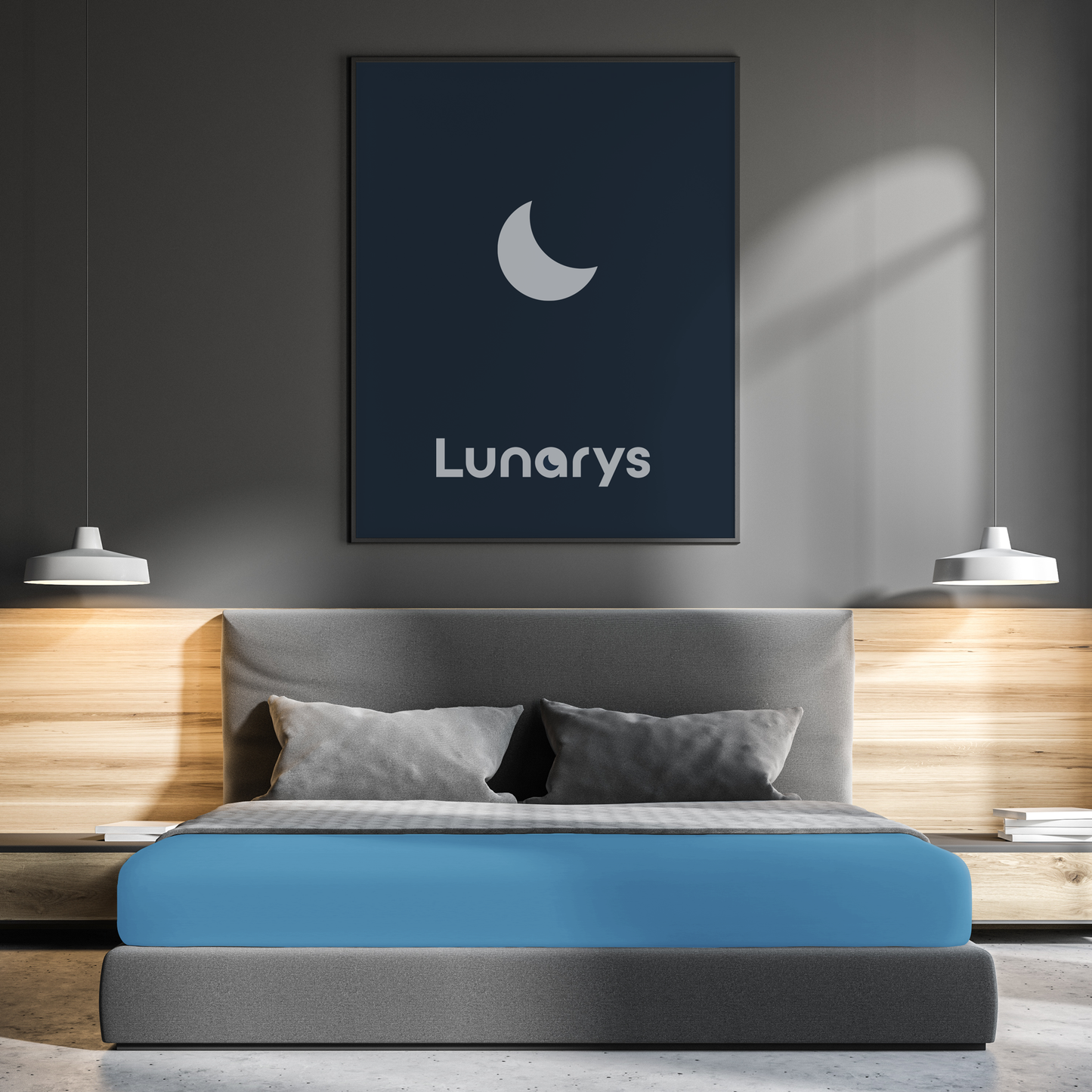 SleepRoyal Premium Spannbettlaken Hellblau