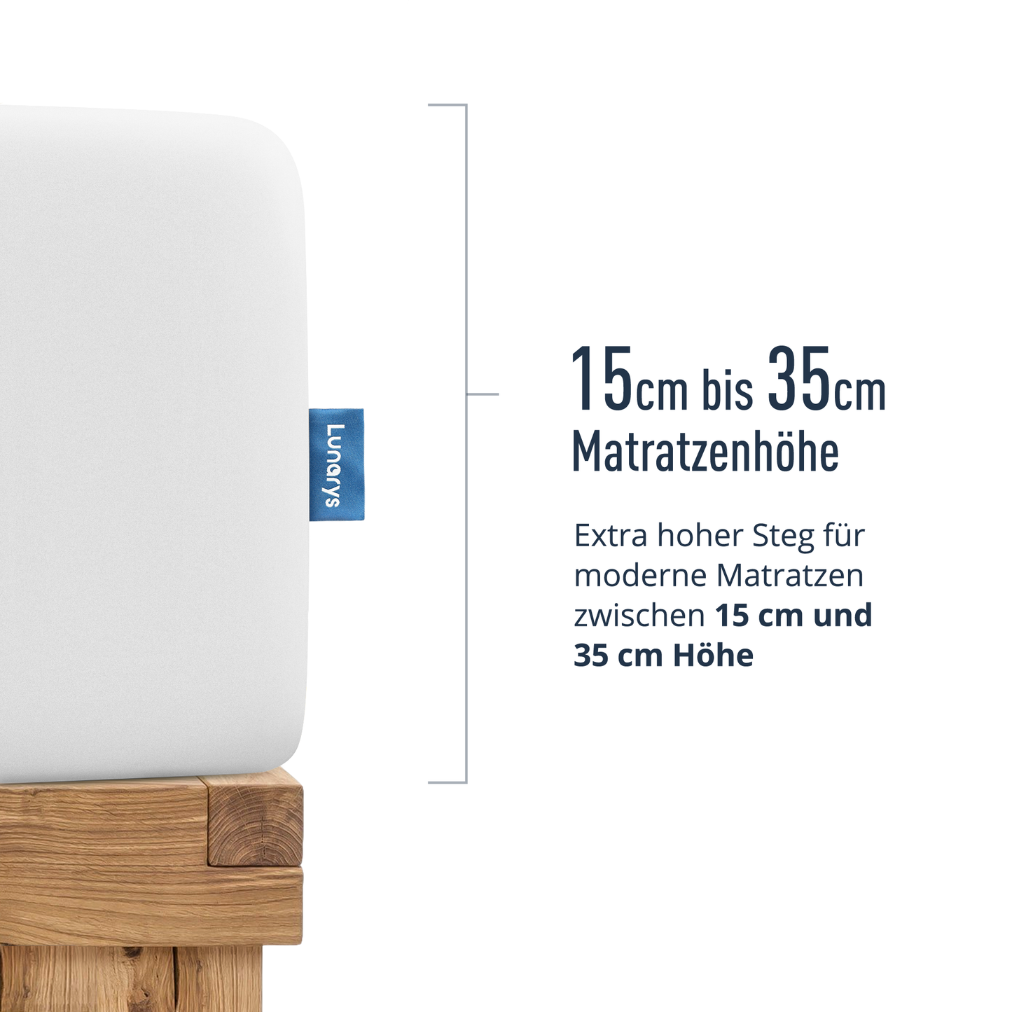SleepRoyal Premium Spannbettlaken Weiß